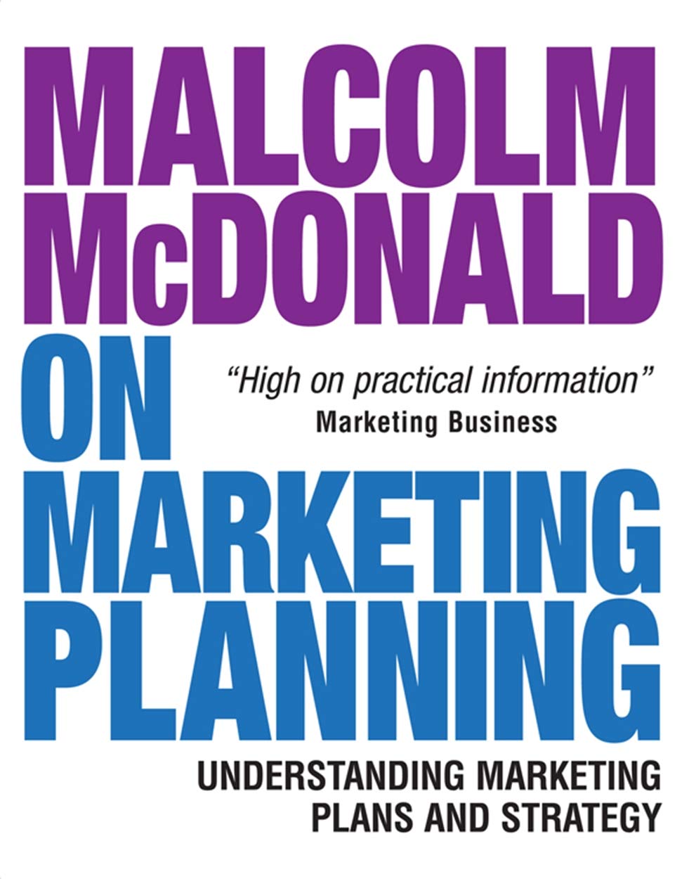 Malcolm McDonald on Marketing Planning